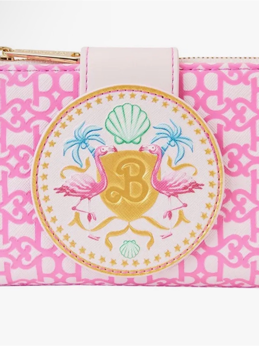 Pink Flamingo Barbie Movie Logo Bifold Wallet